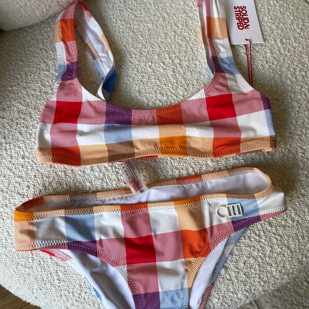 Beach plaid bikini
